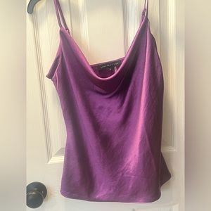 Endless rose purple stain cowl neck top